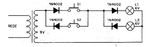  Controle de Duas Lâmpadas Por Dois Fios 