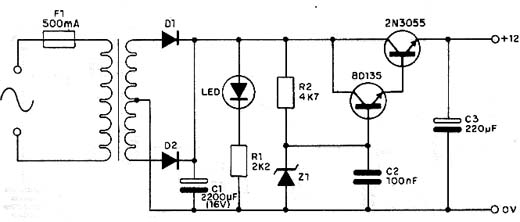  Fonte Fixa de 12 V x 4 A Para a Bancada 