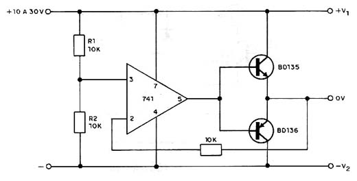  Divisor de Tensão Para Fonte Simétrica 