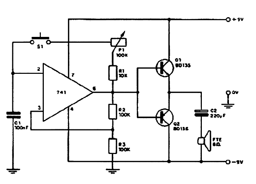  Oscilador de Potência com o 741 