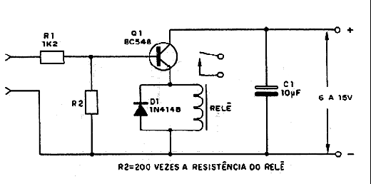  Driver de Relé Com Ganho 100  (Controle de potência) 