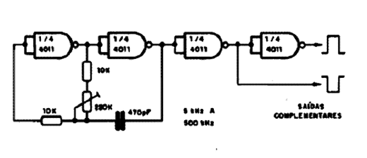  Clock Complementar com o 4011 