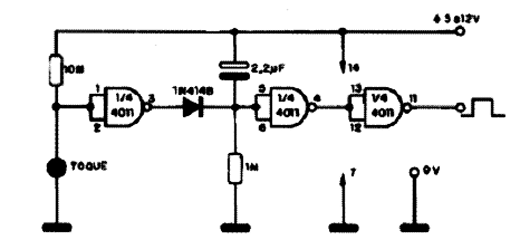  Chave de Toque CMOS - 4011 