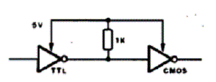  Interface TTL- CMOS Simples   