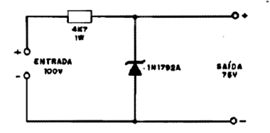  Regulador de 75 V x 10 mA 