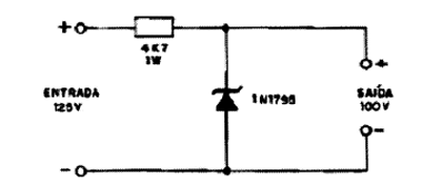  Regulador de 100 V x 5 mA 