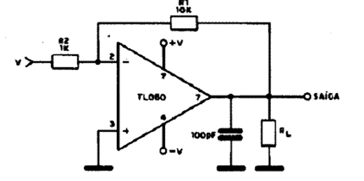  Amplificador com o TL060 