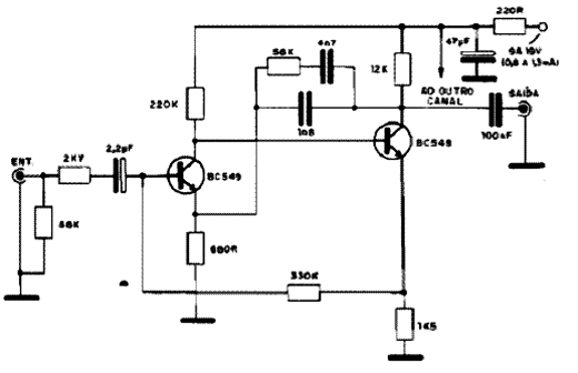  Préamplificador de Áudio m<sup>2</sup>04 