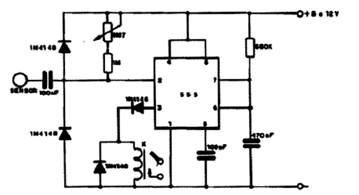  Interruptor de Toque com o 555 