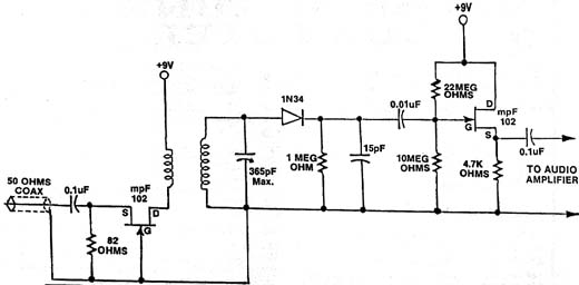  Rádio de Cristal com Entrada de 50 ? 