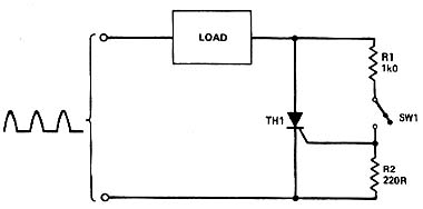  Interruptor de Potência de Meia Onda com SCR 