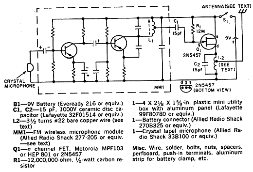  Microfone Sem Fio de FM 