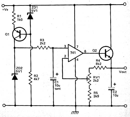  Regulador de Tensão com o 741 