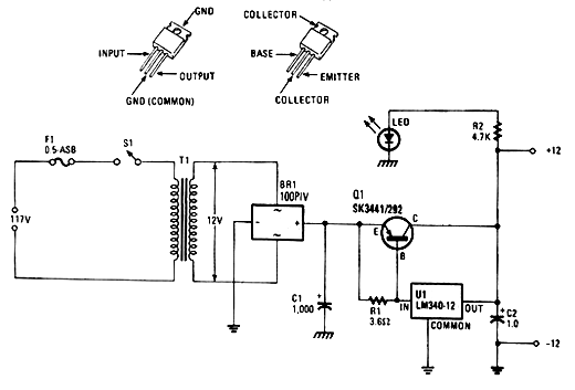  Fonte de 12 V x 1,5 A 