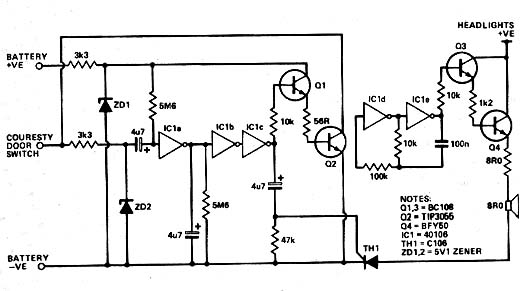  Timer Para Luz de Cortesia 