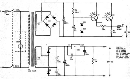  Fonte Para Amplificador de 25 W 