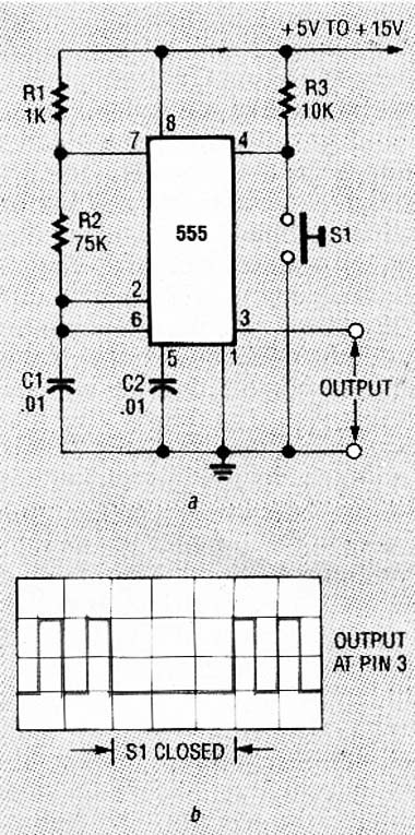 Astável controlado 555
