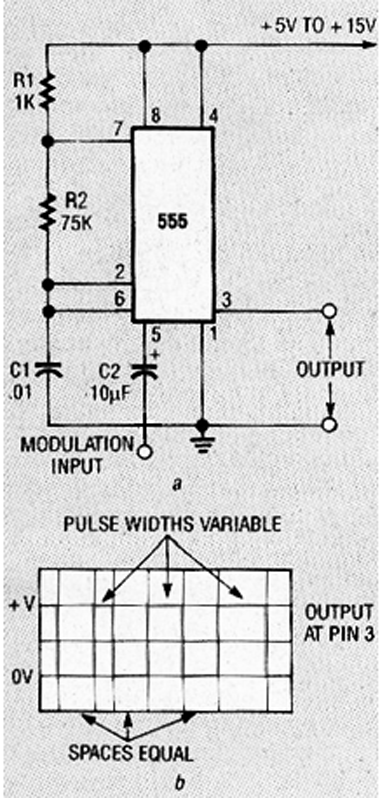 Astável modulado com 555
