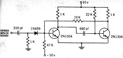  Monoestável de 10 Microssegundos 