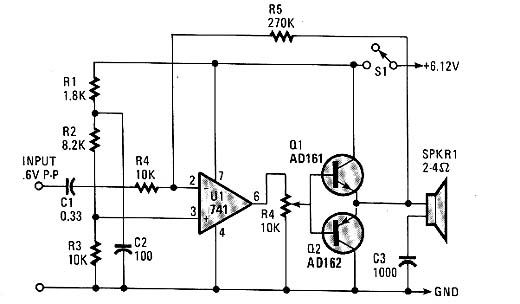  Amplificador com o 741
