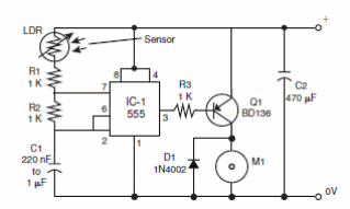 Foto-Controle de Motor DC PWM
