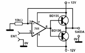 Seguidor de Tensão de Potência com o 741 (2)
