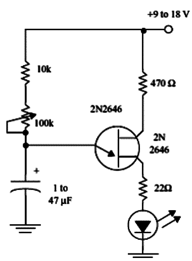 Pisca LED Unijunção
