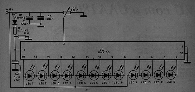  VU-Meter com o µAA180 
