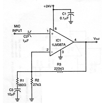   Pré Amplificador Para Microfone 
