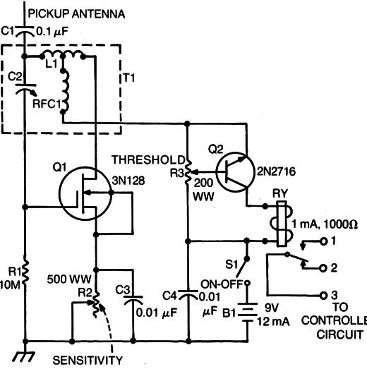  Relé de Aproximação com MOSFET 
