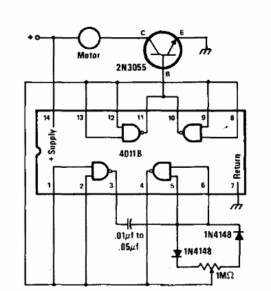  controle de Motor de 3 V 
