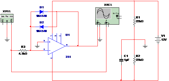    Figura 1 – Circuito do conversor com amplificador operacional.
