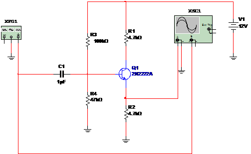 Figura 1 – Inversor de fase com 1 transistor.
