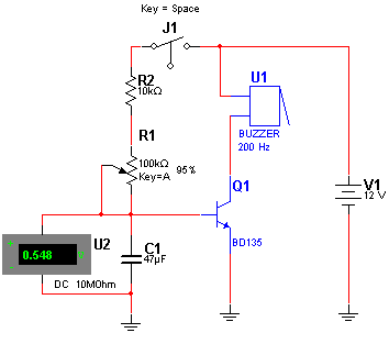  Timer Transistorizado com Buzzer 