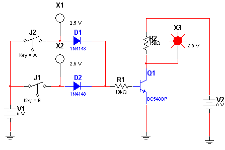  Porta NOR Com Transistor 