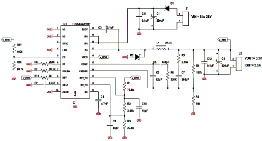 Circuito completo de aplicação. 