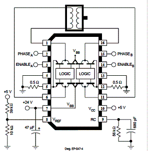 Circuito típico de aplicação 