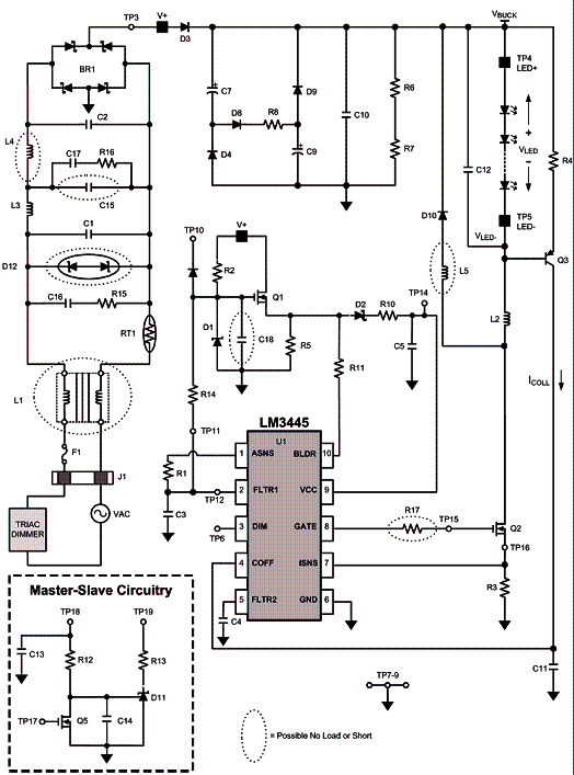 Dimmer de LEDs de alta tensão 