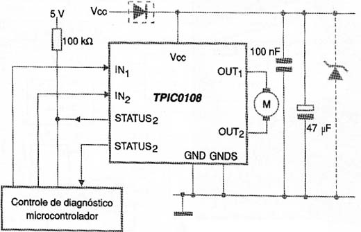 Circuito de aplicação.
