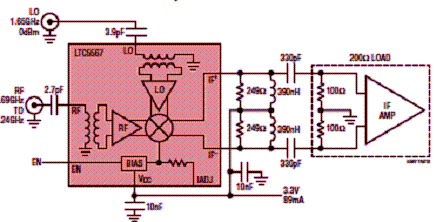 Figura 1 - Circuito de aplicação do LTC5567 