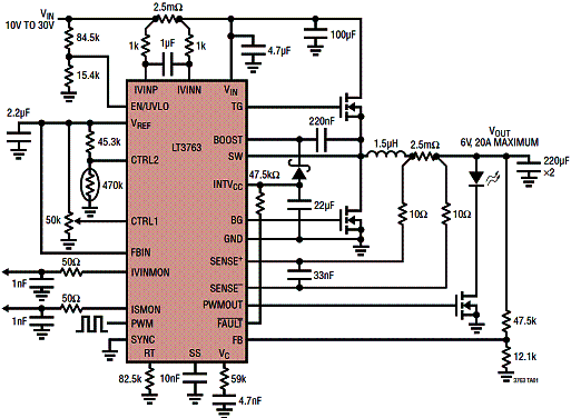 Circuito para 20 A de LEDs 