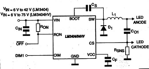    Figura 1 – Circuito de aplicação
