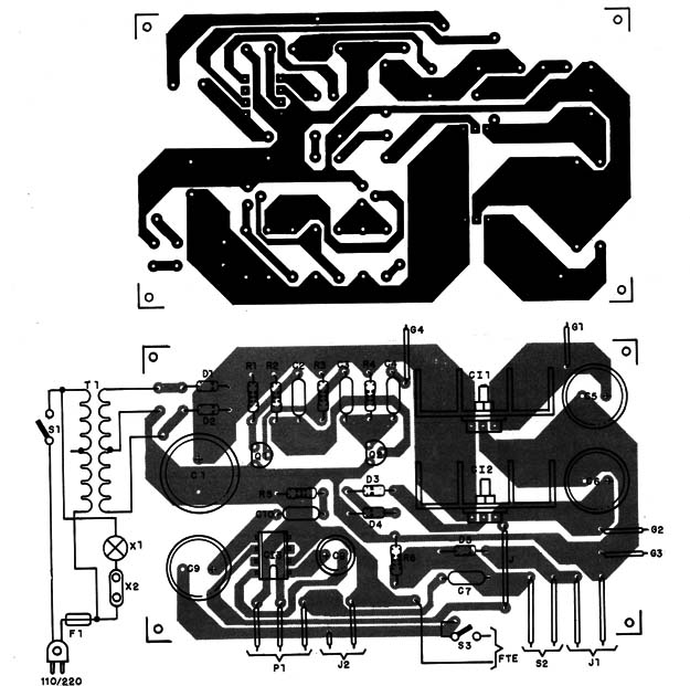 Figura 2 – Placa para o projeto 1
