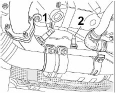 Sondas lambda no carro (1 e 2). 