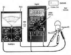 Testando uma lâmpada com o Multímetro — do livro Tudo Sobre Multímetros — Volume 2 