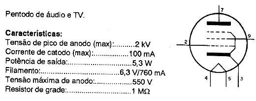  EL86 - Válvula Pentodo de Potência
