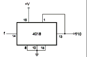  Divisor Contador Até 10 com o 4018 CMOS
