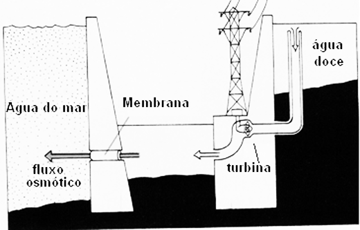 Figura 1 - Uma usina por osmose
