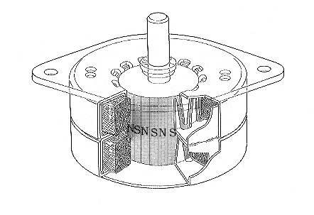 Figura 2 – Imagem de um motor de passo em corte obtida quando se utiliza o termo “stepping motor” na internet (Google – images)
