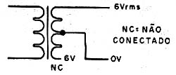 Usando um transformador de 6 + 6 V 